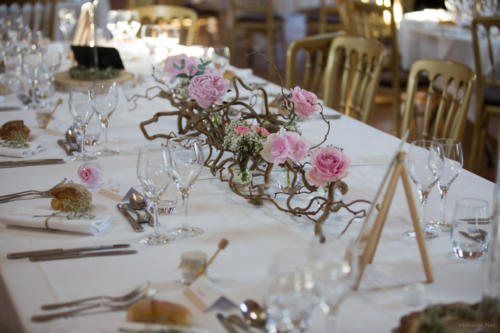 centre de table fleurs mariage 