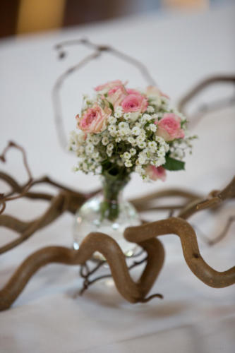 centre de table fleurs mariage 