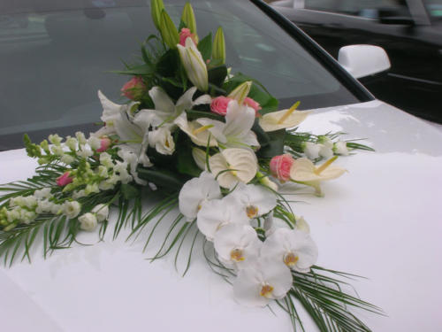 ventouse voiture fleurs 
